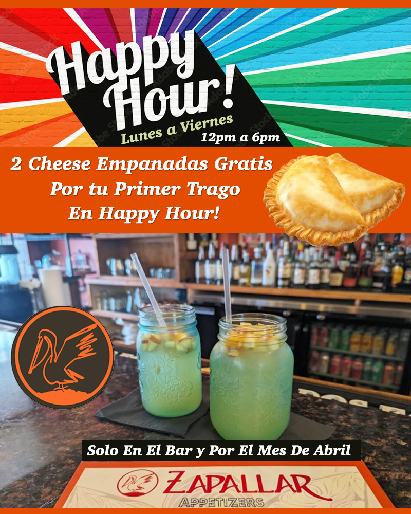 Zapallar Restaurant Happy Hour April 2026 North Bergen NJ